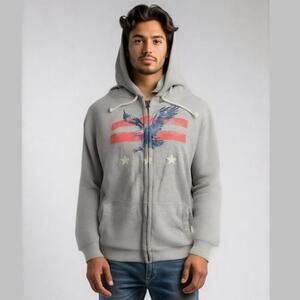 Vintage American Eagle Outfitters Men's Hooded Sweater Size XXL Casual Preppy